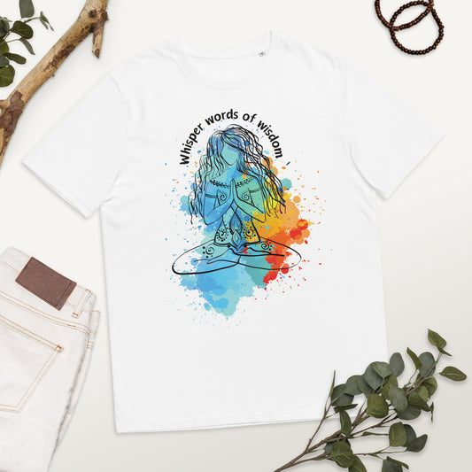 Unisex Meditation organic cotton t-shirt |Yoga T-shirt | Inspirational shirt |Spiritual T-shirt